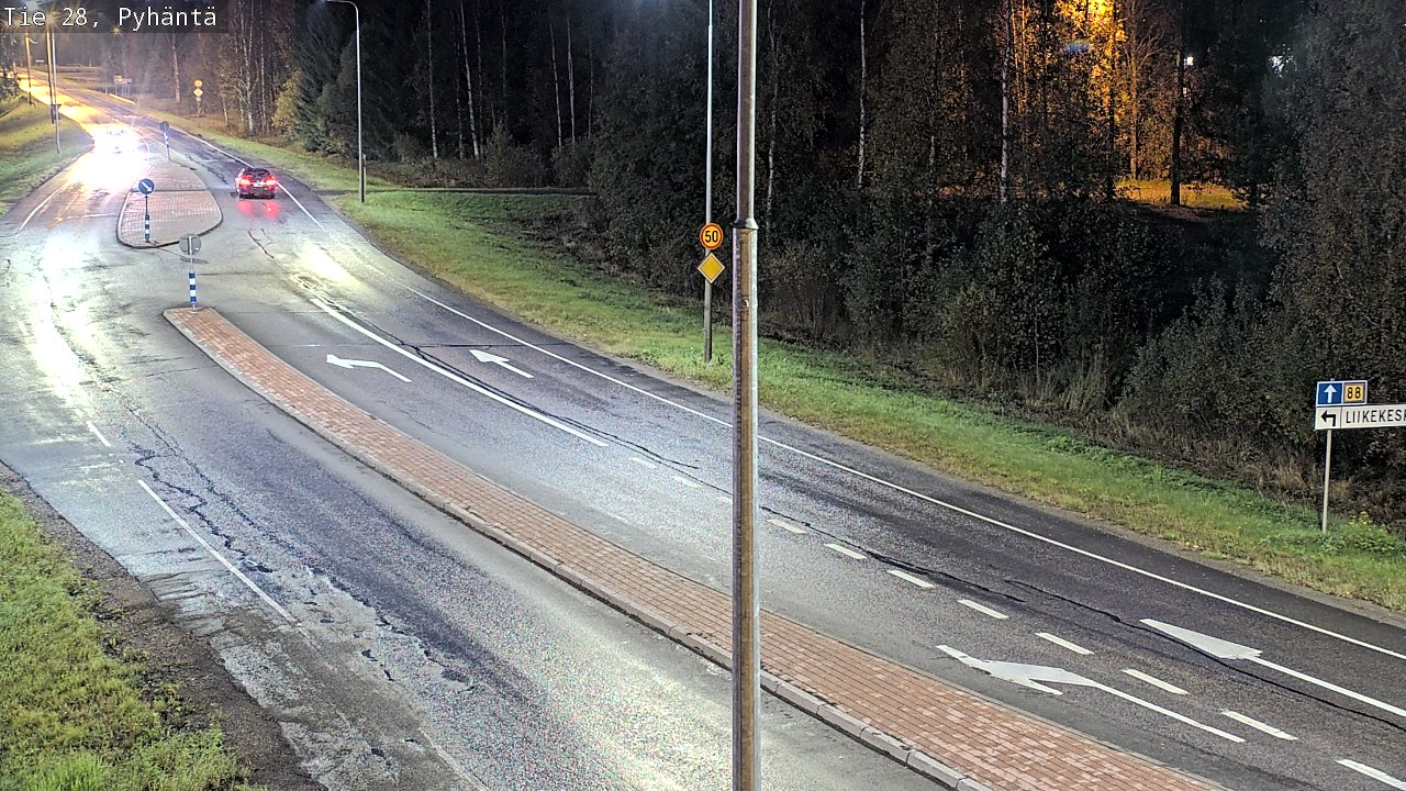 Kelikamerat Kuva Tie 28 Pyhäntä, Pyhäntä, Pohjois-Pohjanmaa