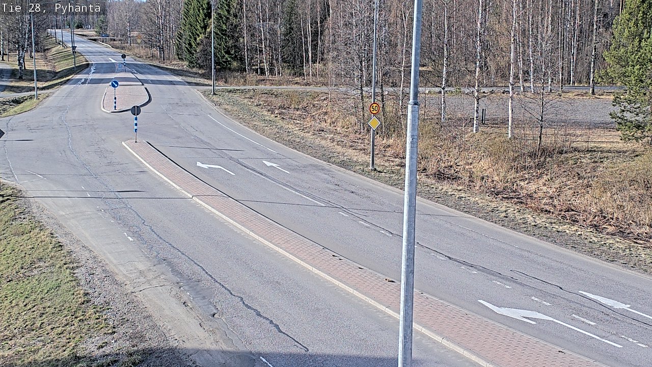 Kelikamerat Kuva Tie 28 Pyhäntä, Pyhäntä, Pohjois-Pohjanmaa