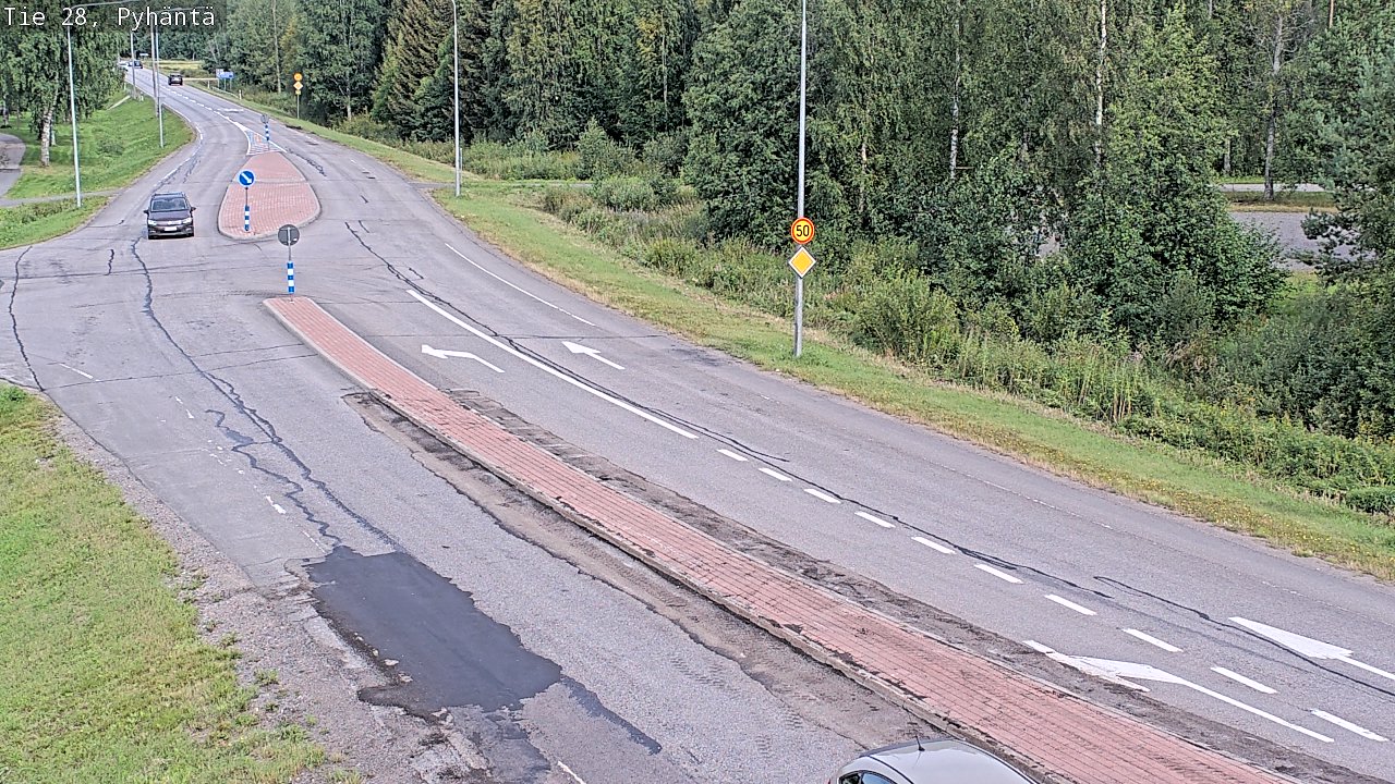 Weather Camera Image Road 28 Pyhäntä, Pyhäntä, Pohjois-Pohjanmaa