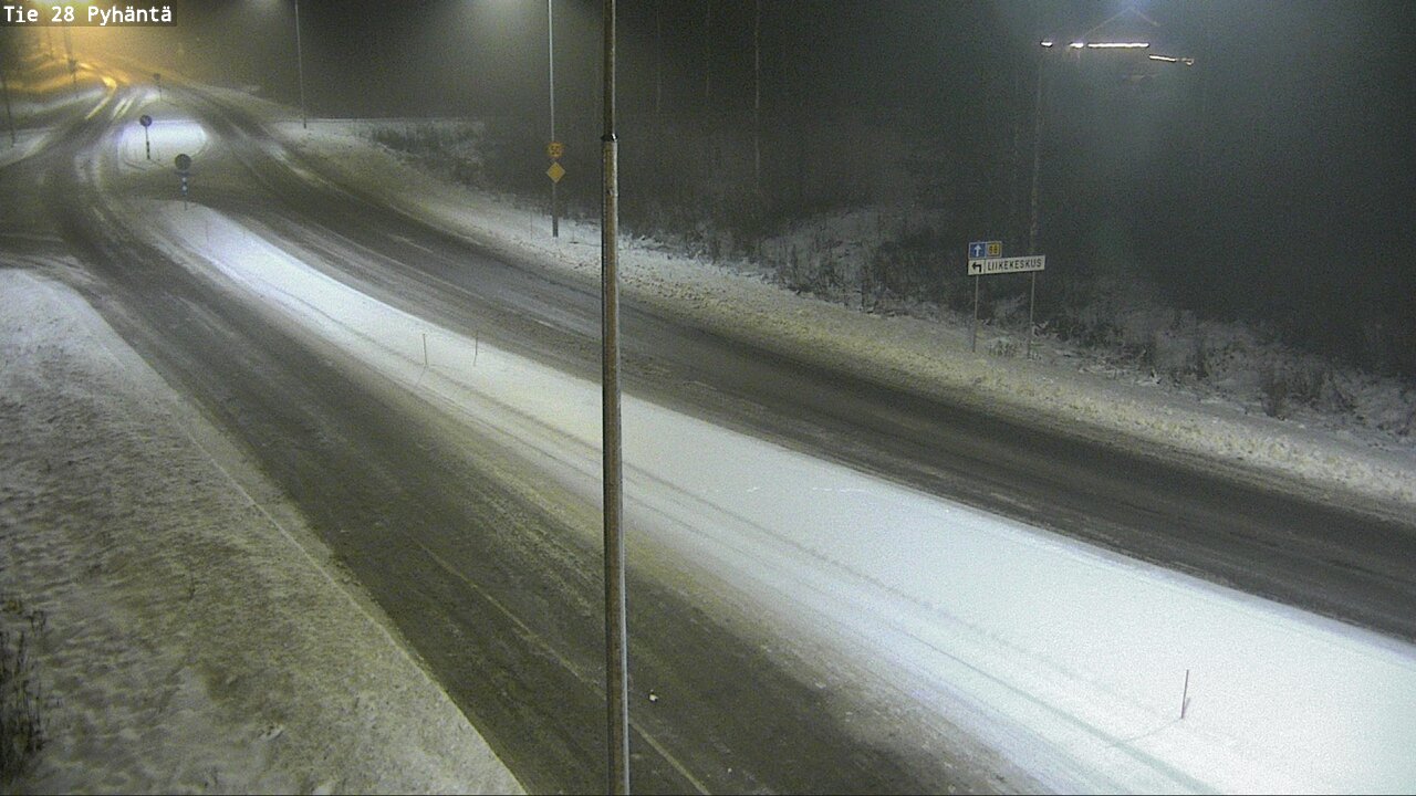 Weather Camera Image Road 28 Pyhäntä, Pyhäntä, Pohjois-Pohjanmaa