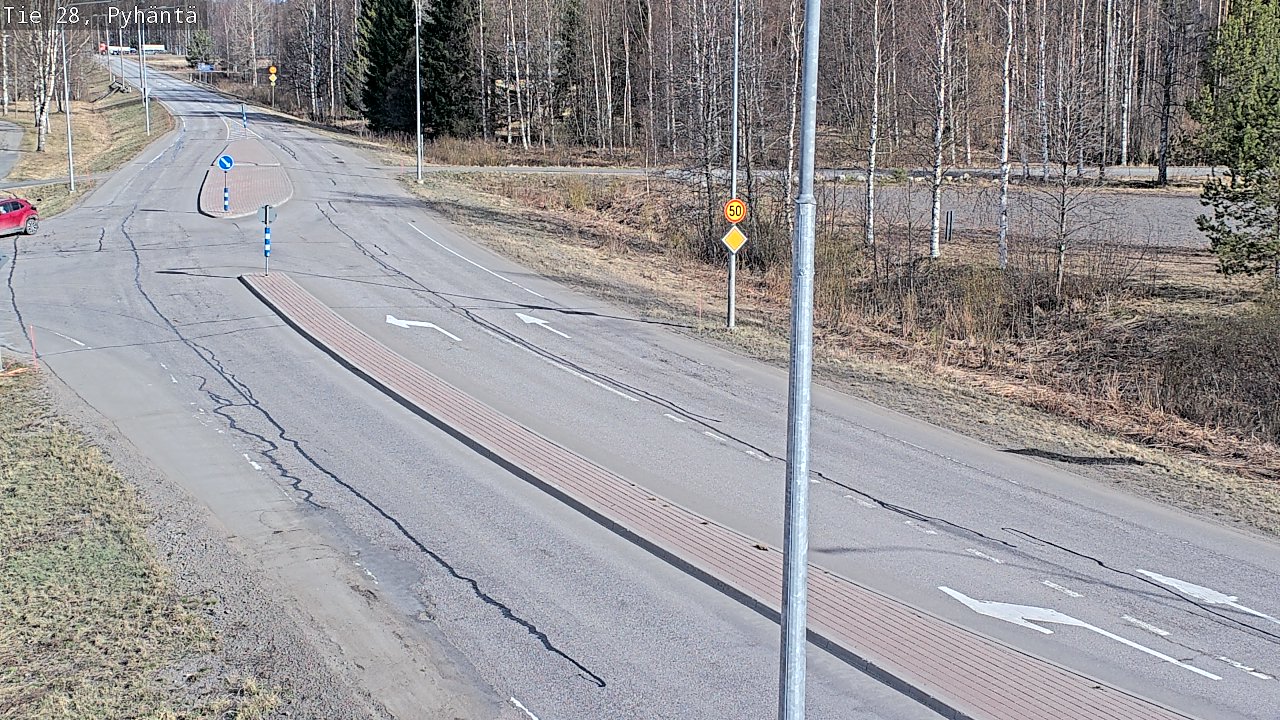 Kelikamerat Kuva Tie 28 Pyhäntä, Pyhäntä, Pohjois-Pohjanmaa