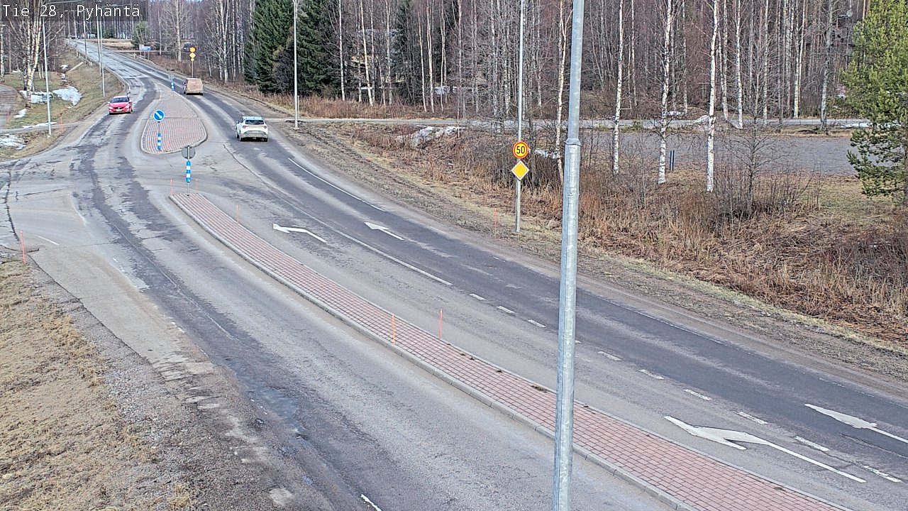 Kelikamerat Kuva Tie 28 Pyhäntä, Pyhäntä, Pohjois-Pohjanmaa