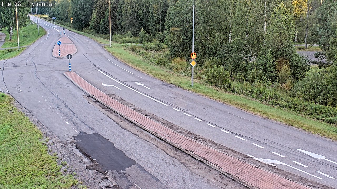 Kelikamerat Kuva Tie 28 Pyhäntä, Pyhäntä, Pohjois-Pohjanmaa
