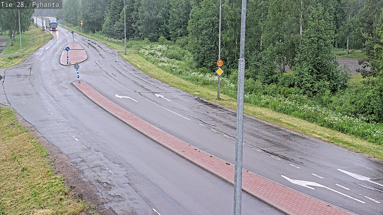 Kelikamerat Kuva Tie 28 Pyhäntä, Pyhäntä, Pohjois-Pohjanmaa