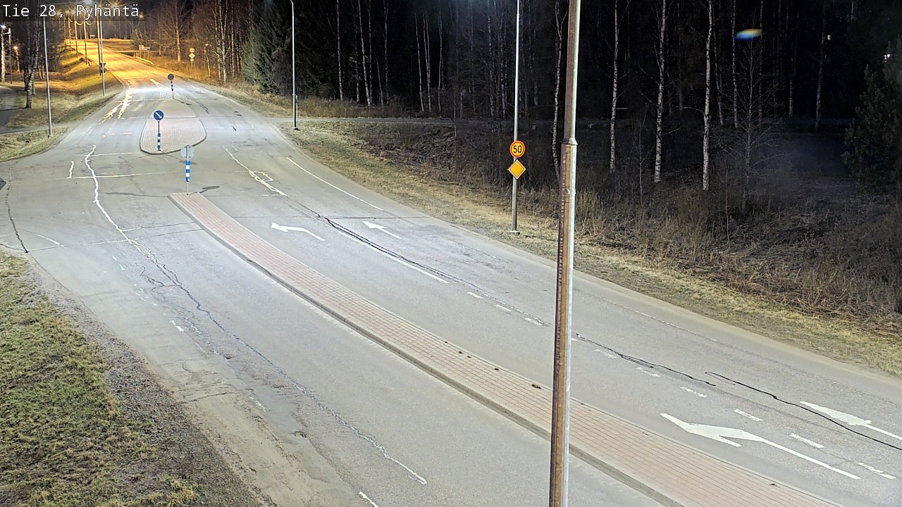 Weather Camera Image Road 28 Pyhäntä, Pyhäntä, Pohjois-Pohjanmaa