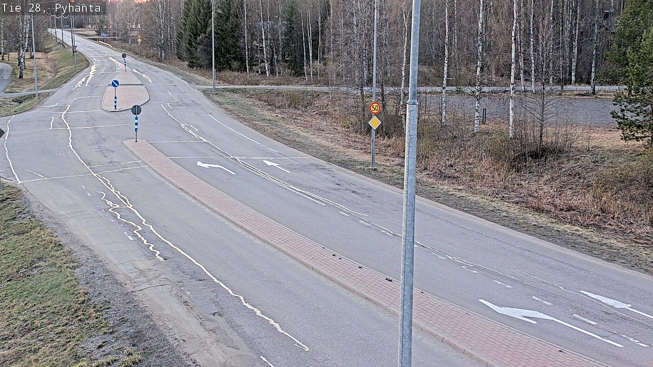 Kelikamerat Kuva Tie 28 Pyhäntä, Pyhäntä, Pohjois-Pohjanmaa