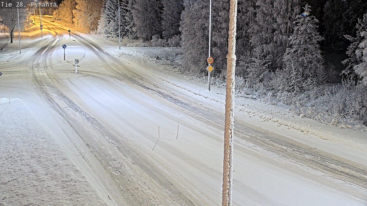 Kelikamerat Kuva Tie 28 Pyhäntä, Pyhäntä, Pohjois-Pohjanmaa