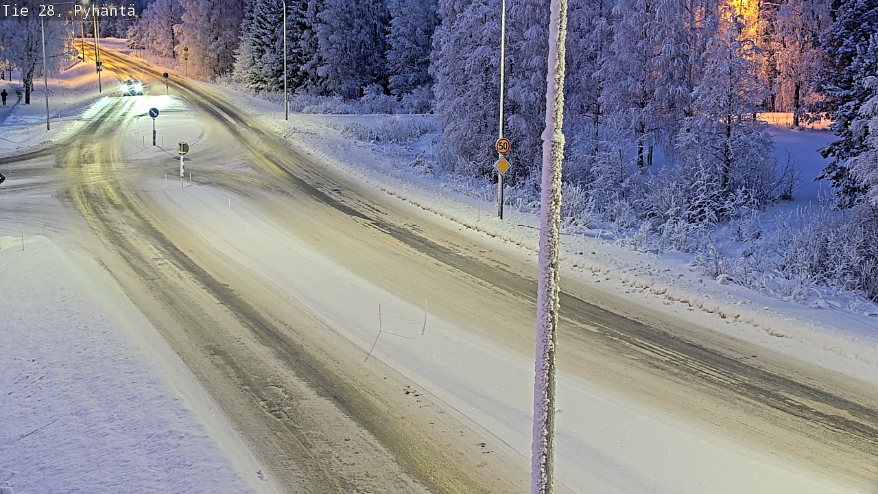 Kelikamerat Kuva Tie 28 Pyhäntä, Pyhäntä, Pohjois-Pohjanmaa