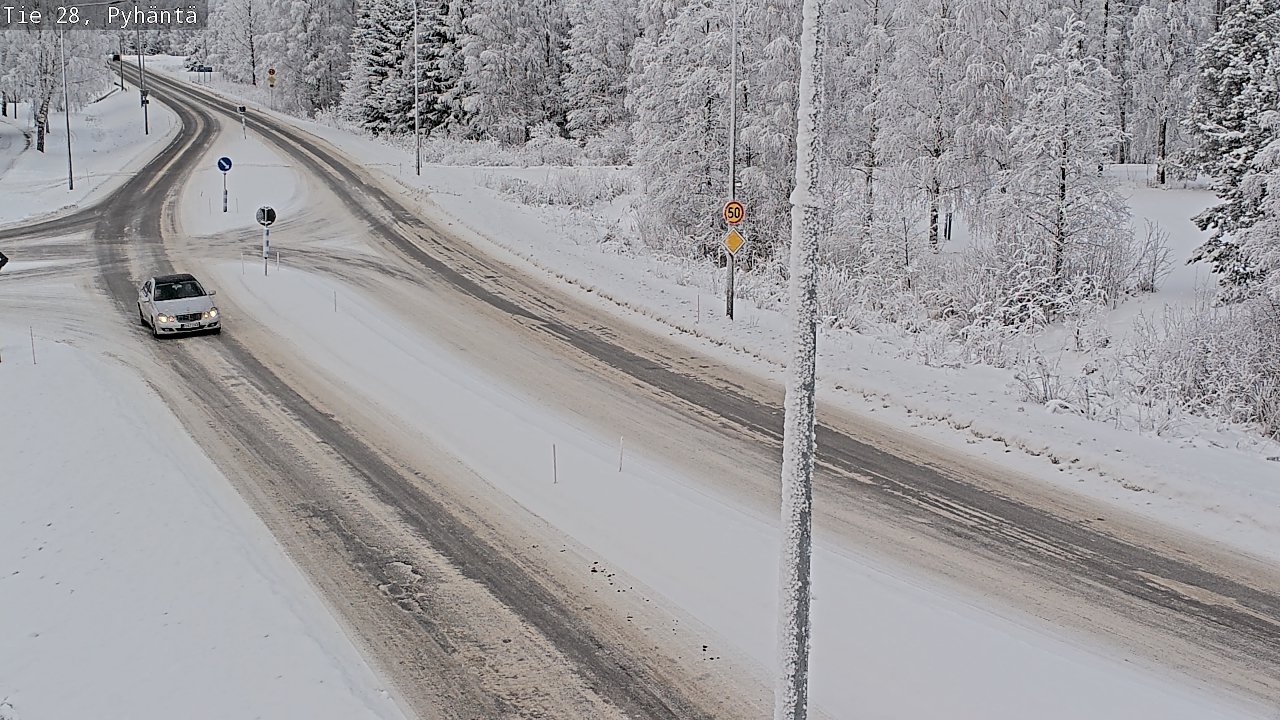 Kelikamerat Kuva Tie 28 Pyhäntä, Pyhäntä, Pohjois-Pohjanmaa