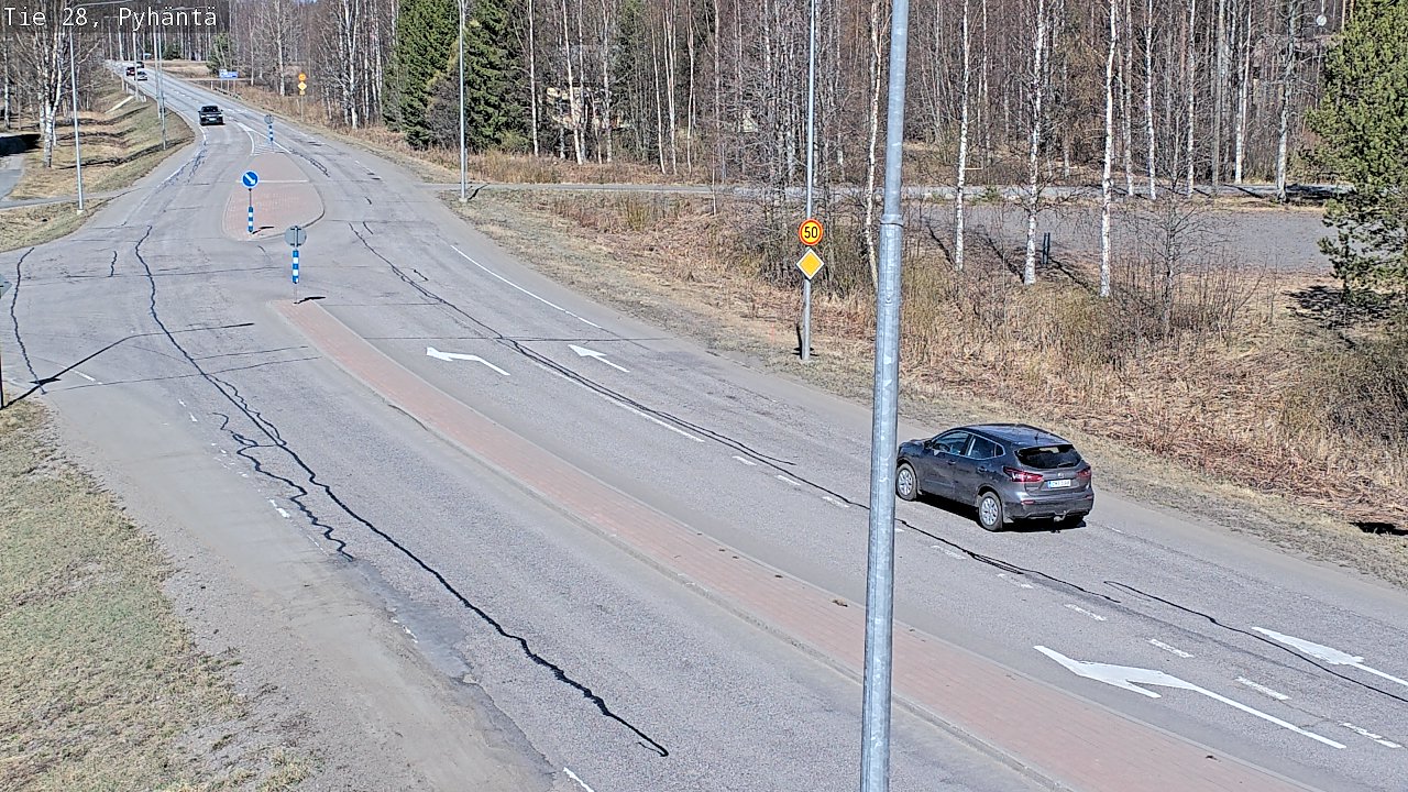 Kelikamerat Kuva Tie 28 Pyhäntä, Pyhäntä, Pohjois-Pohjanmaa