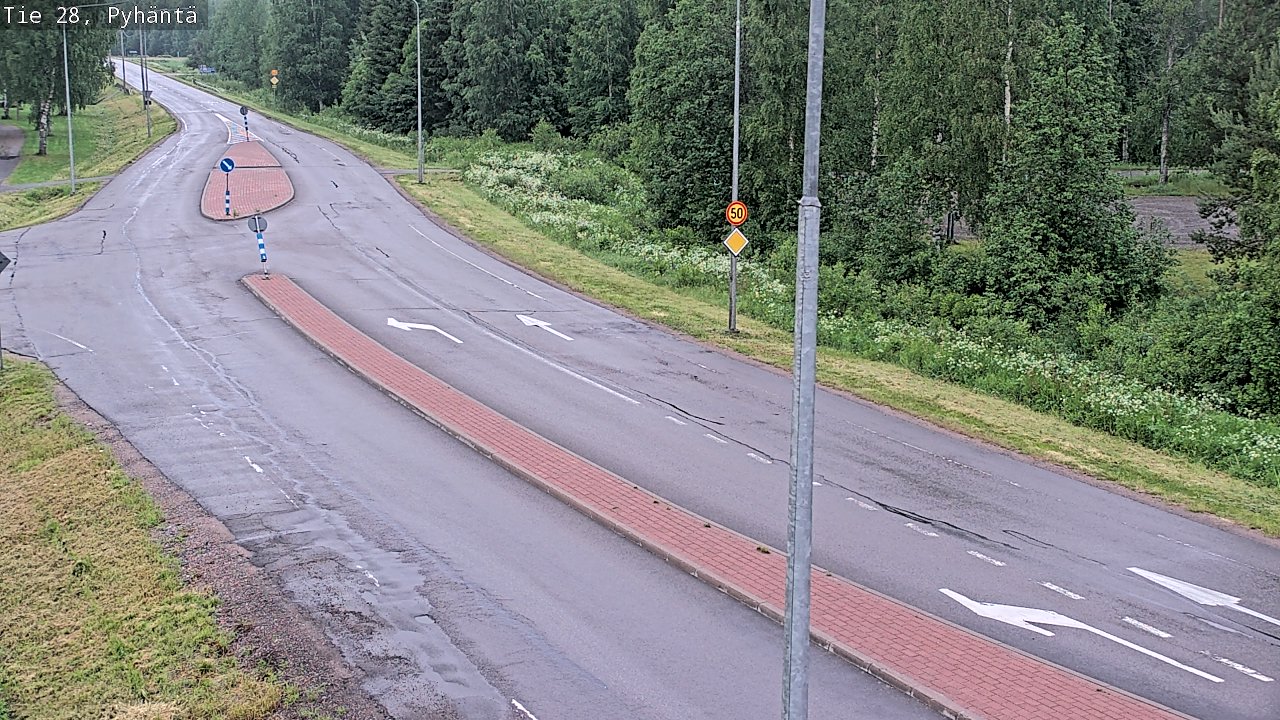 Kelikamerat Kuva Tie 28 Pyhäntä, Pyhäntä, Pohjois-Pohjanmaa