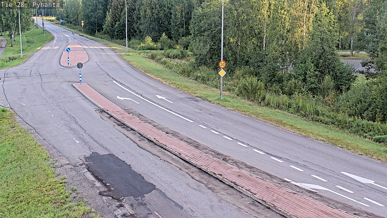 Kelikamerat Kuva Tie 28 Pyhäntä, Pyhäntä, Pohjois-Pohjanmaa