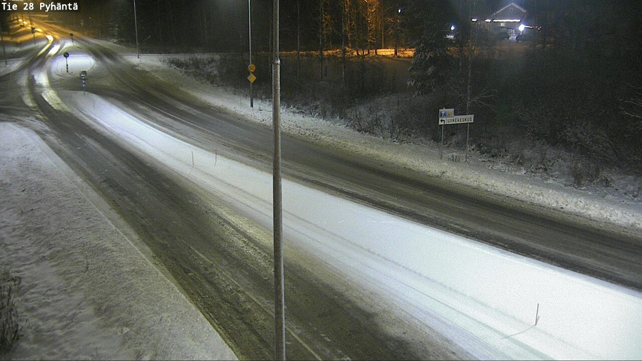 Weather Camera Image Road 28 Pyhäntä, Pyhäntä, Pohjois-Pohjanmaa