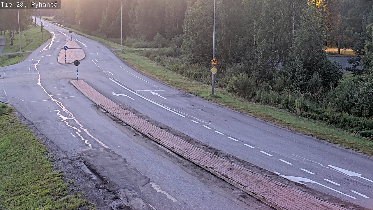 Kelikamerat Kuva Tie 28 Pyhäntä, Pyhäntä, Pohjois-Pohjanmaa