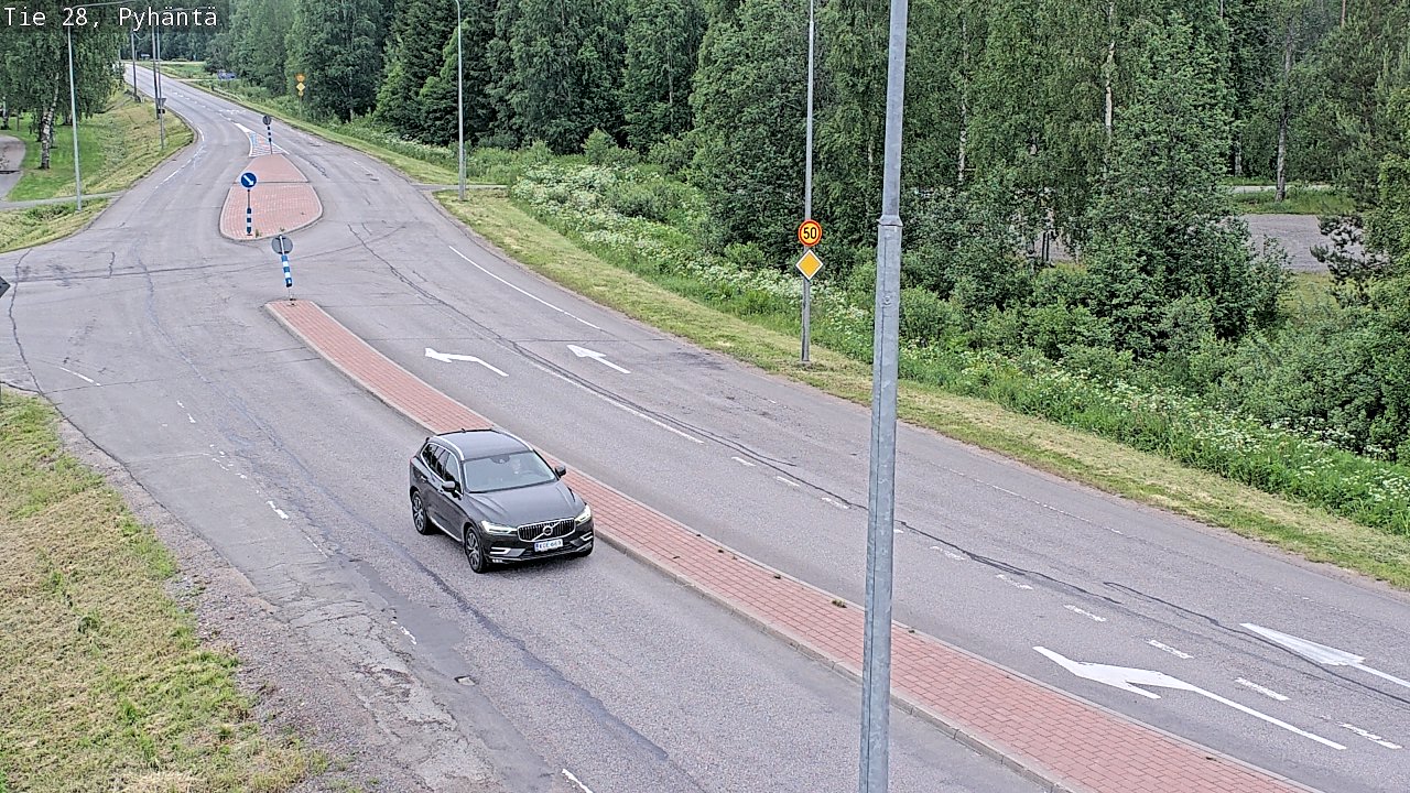 Kelikamerat Kuva Tie 28 Pyhäntä, Pyhäntä, Pohjois-Pohjanmaa