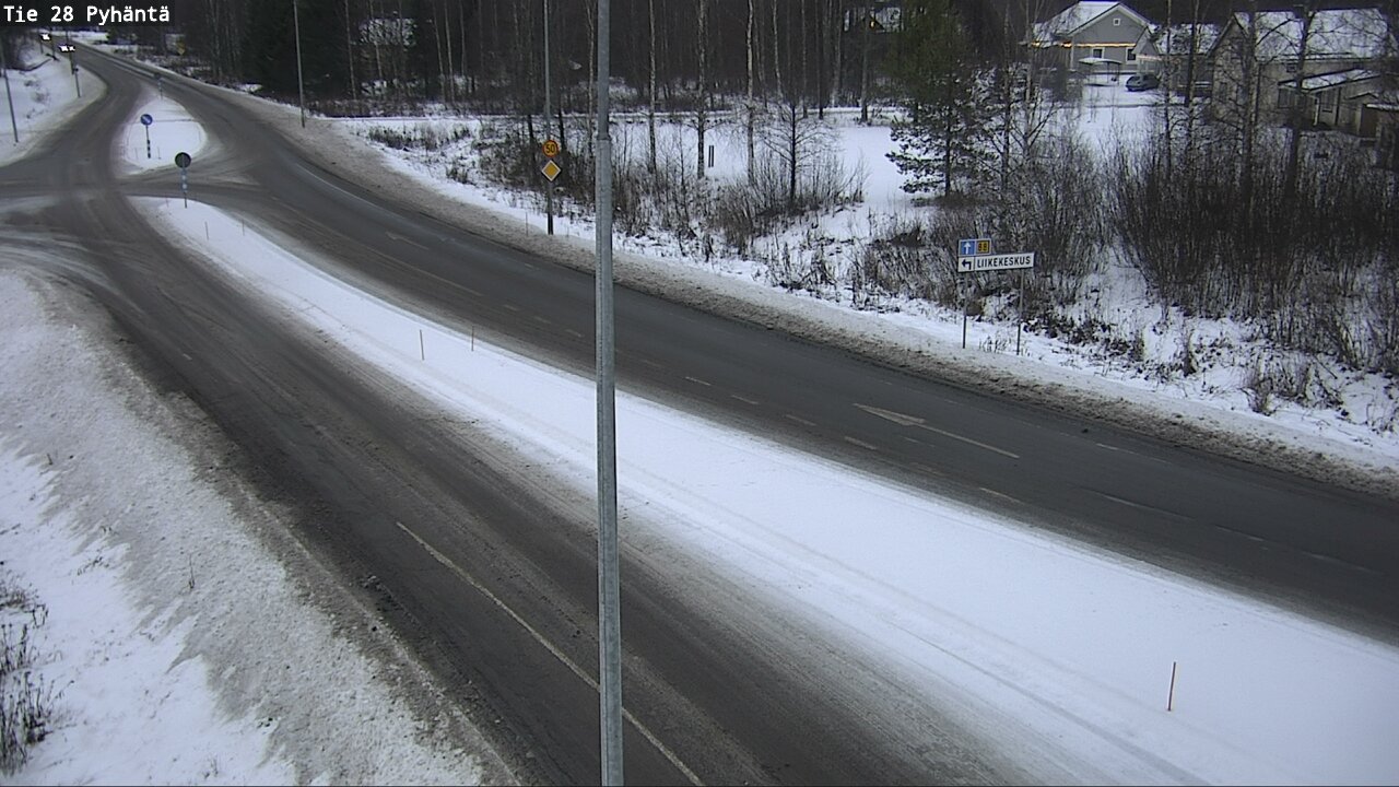 Weather Camera Image Väg 28 Pyhäntä, Pyhäntä, Pohjois-Pohjanmaa