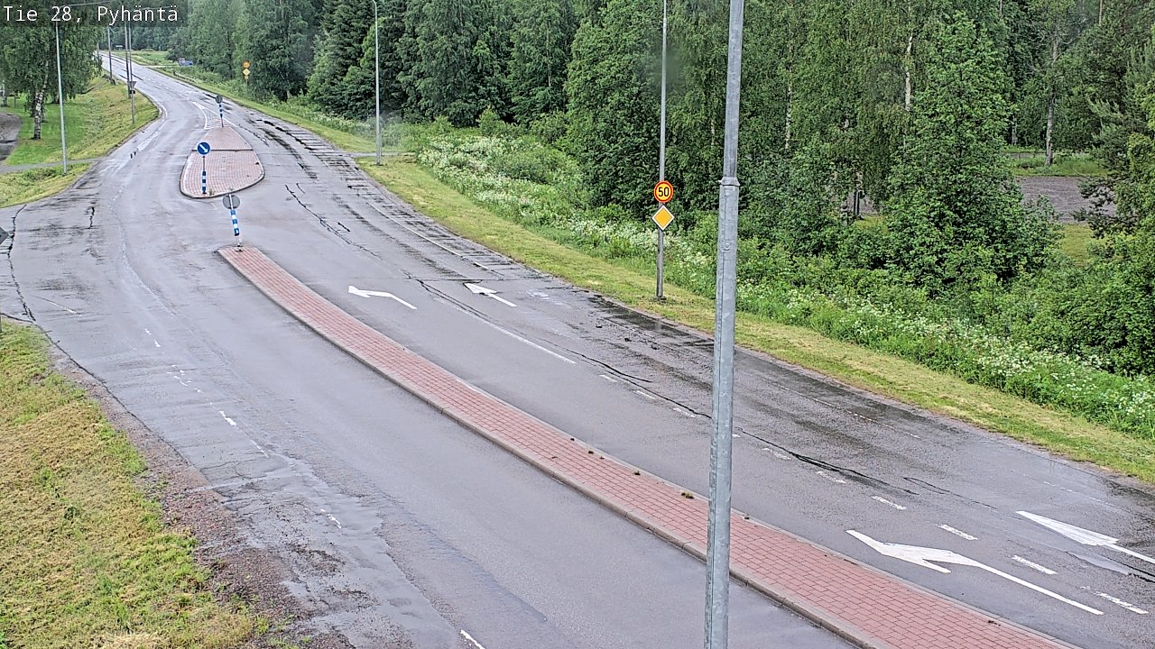 Weather Camera Image Road 28 Pyhäntä, Pyhäntä, Pohjois-Pohjanmaa