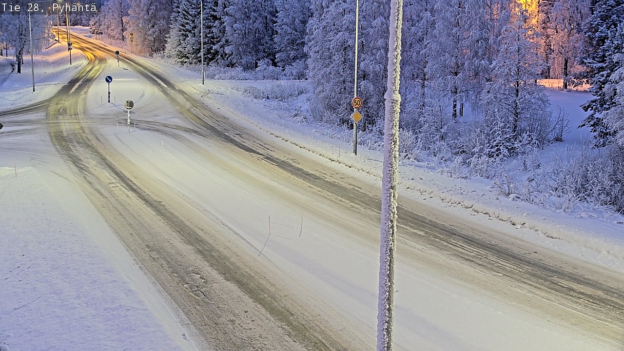 Kelikamerat Kuva Tie 28 Pyhäntä, Pyhäntä, Pohjois-Pohjanmaa