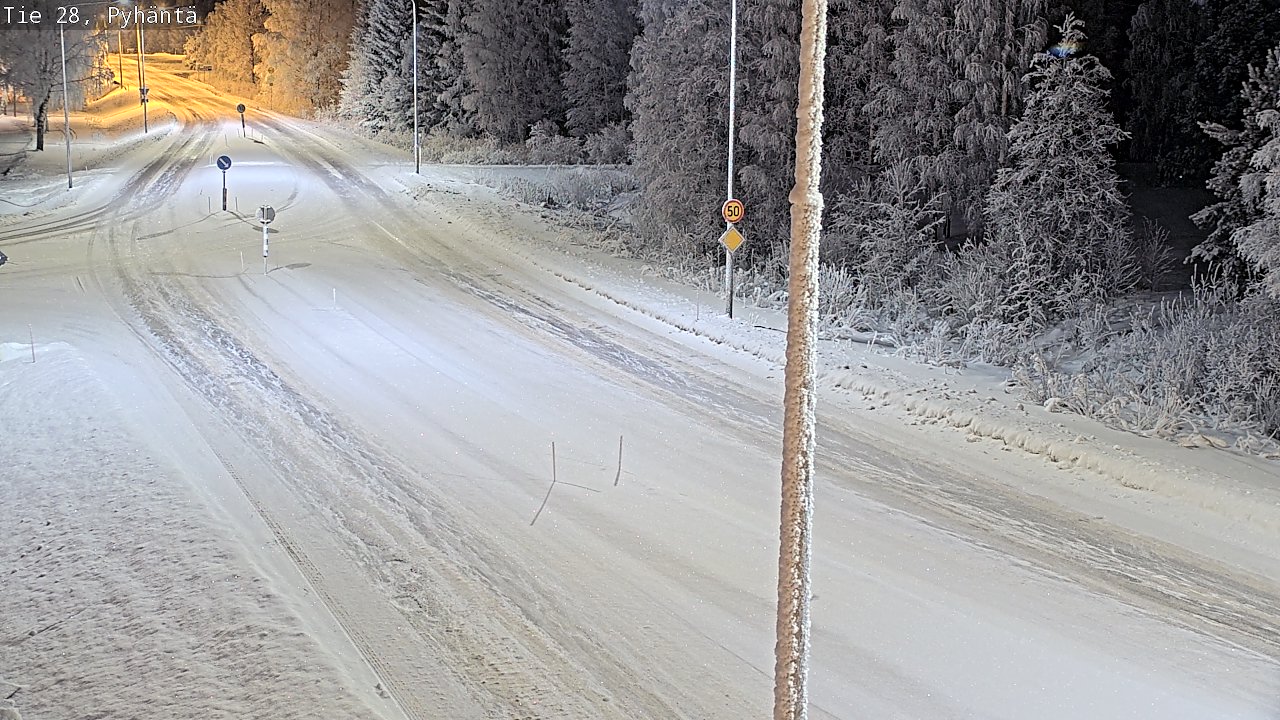 Kelikamerat Kuva Tie 28 Pyhäntä, Pyhäntä, Pohjois-Pohjanmaa