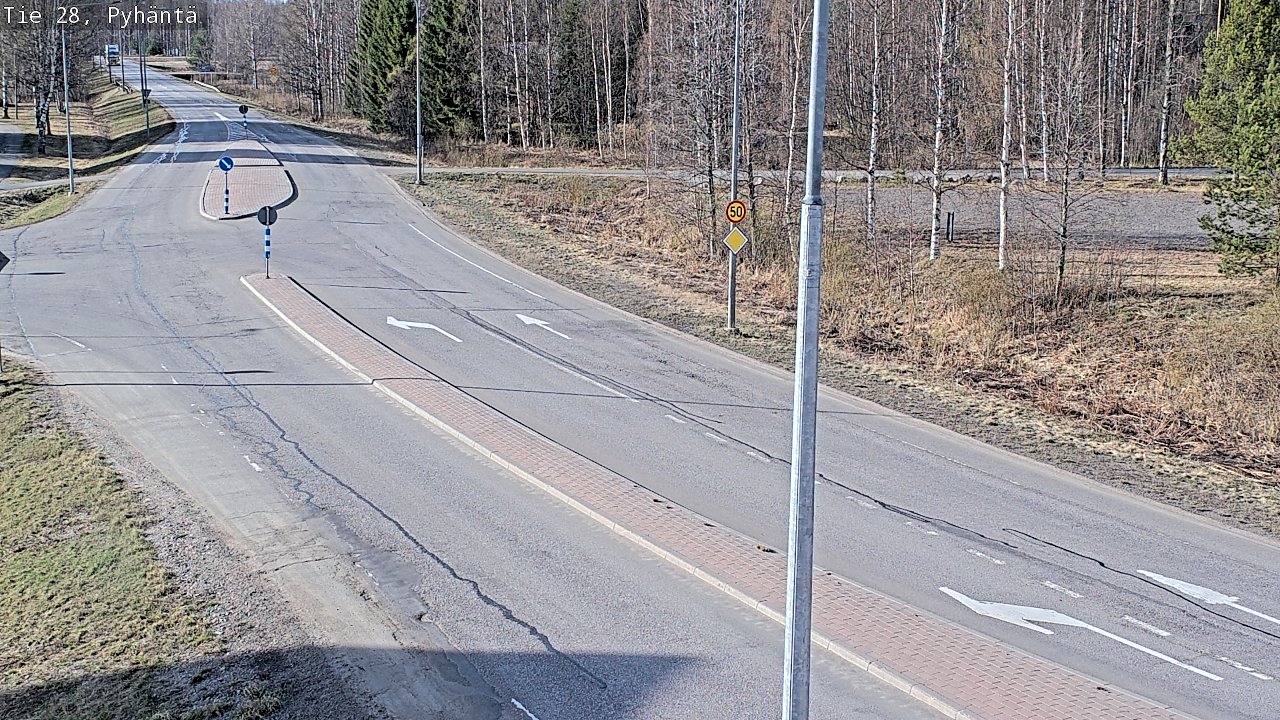 Kelikamerat Kuva Tie 28 Pyhäntä, Pyhäntä, Pohjois-Pohjanmaa