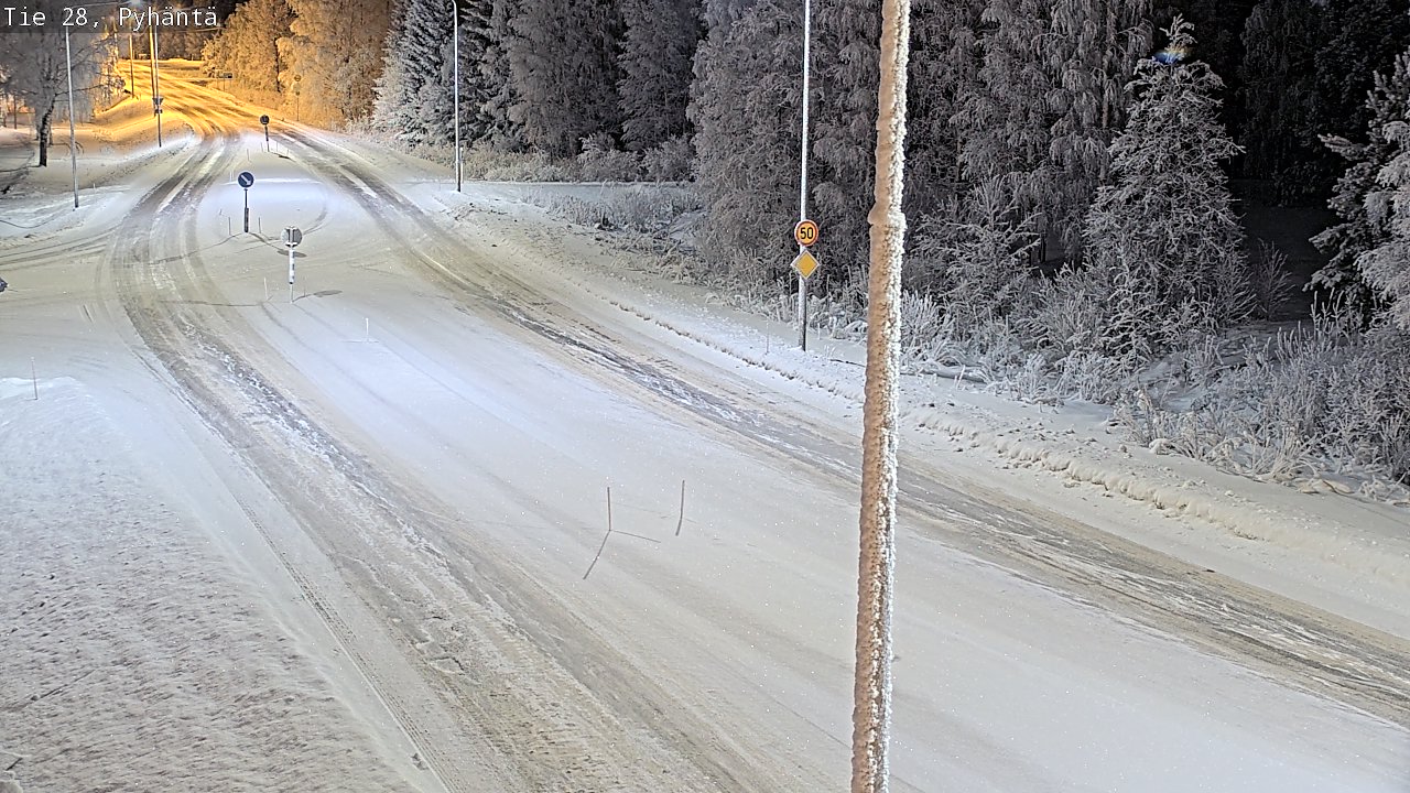 Kelikamerat Kuva Tie 28 Pyhäntä, Pyhäntä, Pohjois-Pohjanmaa
