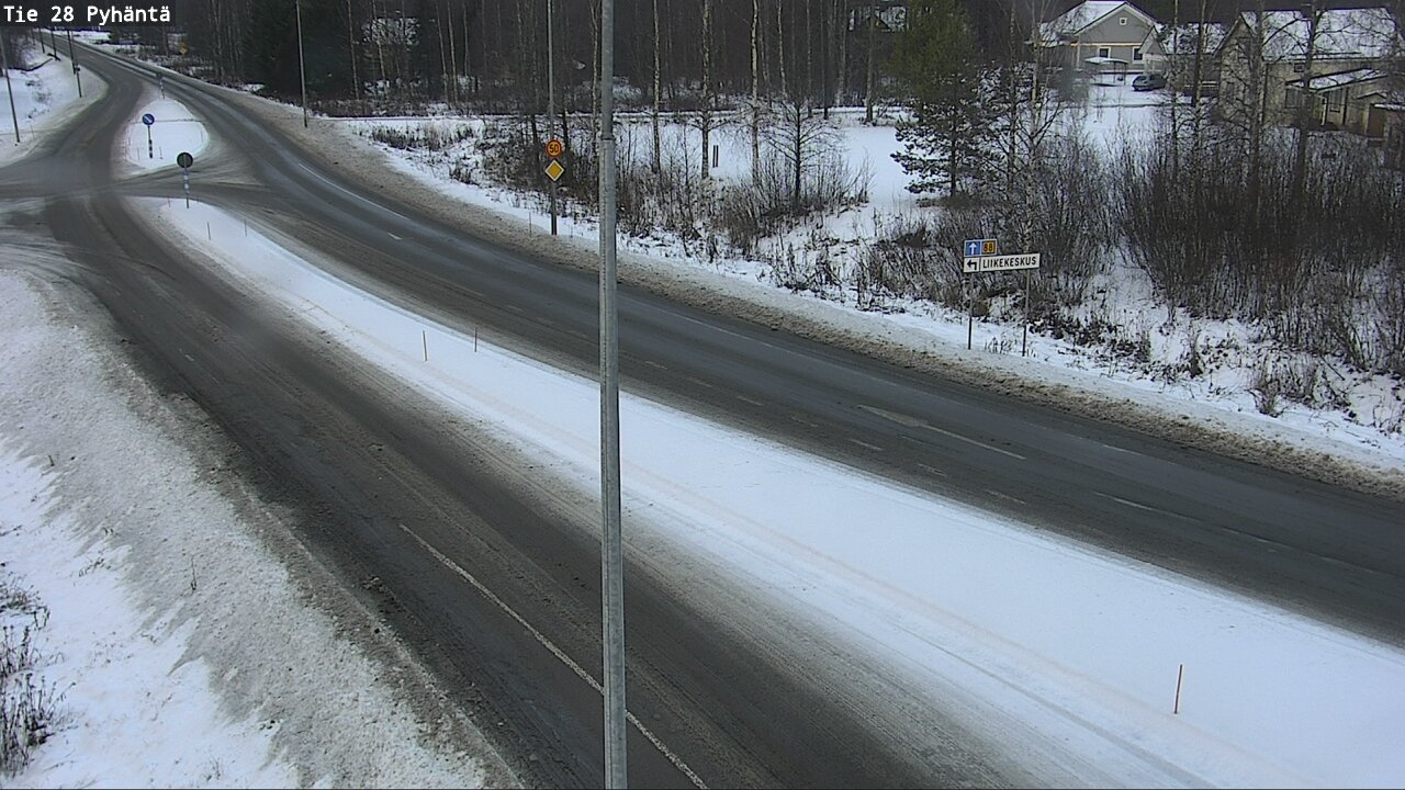 Weather Camera Image Väg 28 Pyhäntä, Pyhäntä, Pohjois-Pohjanmaa