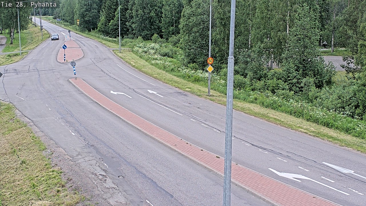 Kelikamerat Kuva Tie 28 Pyhäntä, Pyhäntä, Pohjois-Pohjanmaa