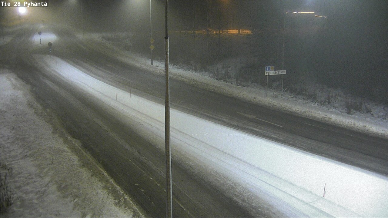 Weather Camera Image Road 28 Pyhäntä, Pyhäntä, Pohjois-Pohjanmaa