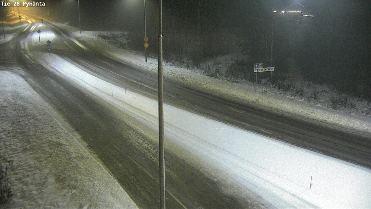 Weather Camera Image Road 28 Pyhäntä, Pyhäntä, Pohjois-Pohjanmaa