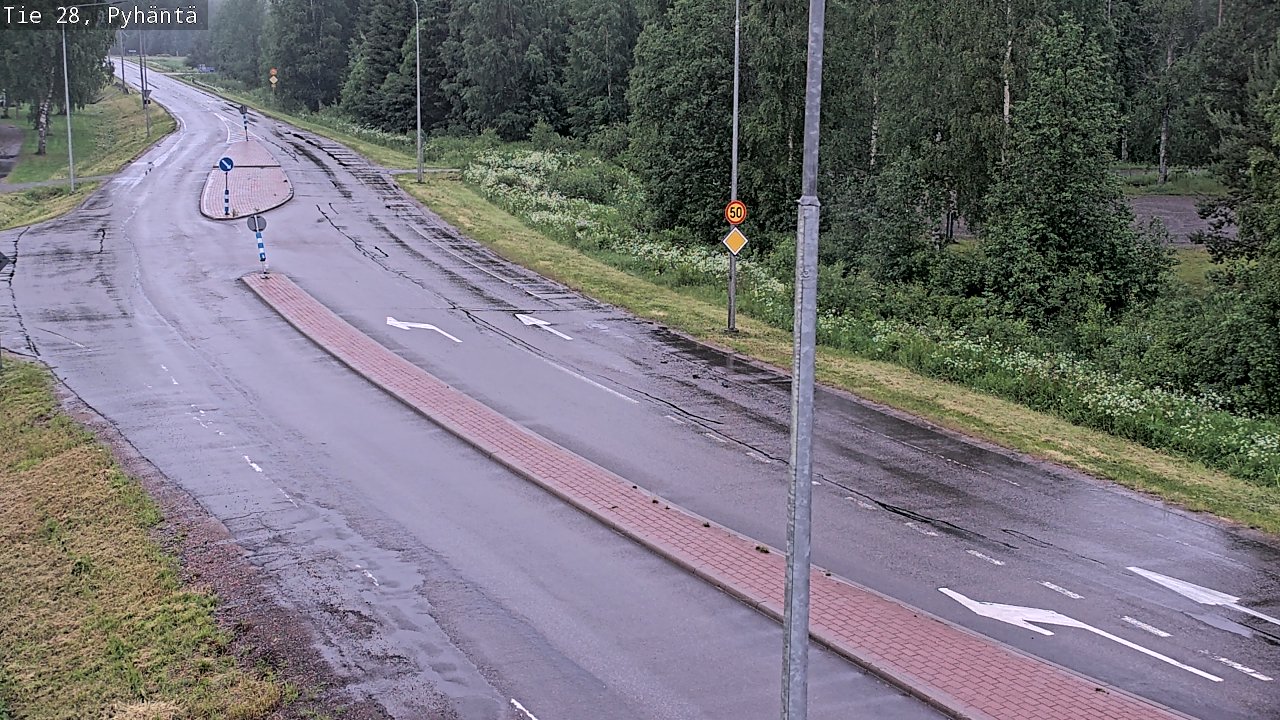 Kelikamerat Kuva Tie 28 Pyhäntä, Pyhäntä, Pohjois-Pohjanmaa