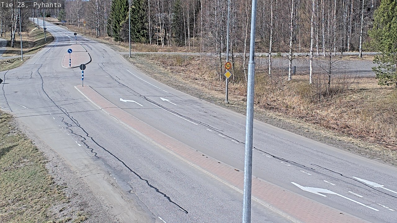 Kelikamerat Kuva Tie 28 Pyhäntä, Pyhäntä, Pohjois-Pohjanmaa