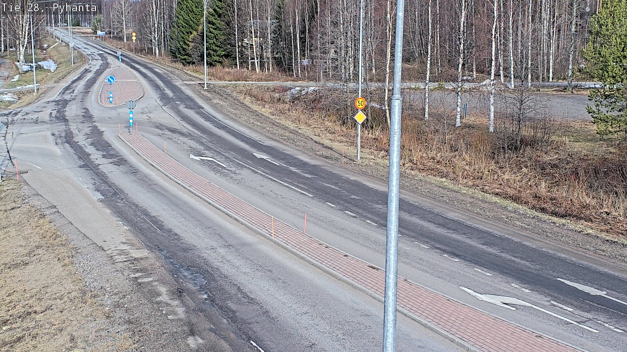 Weather Camera Image Road 28 Pyhäntä, Pyhäntä, Pohjois-Pohjanmaa