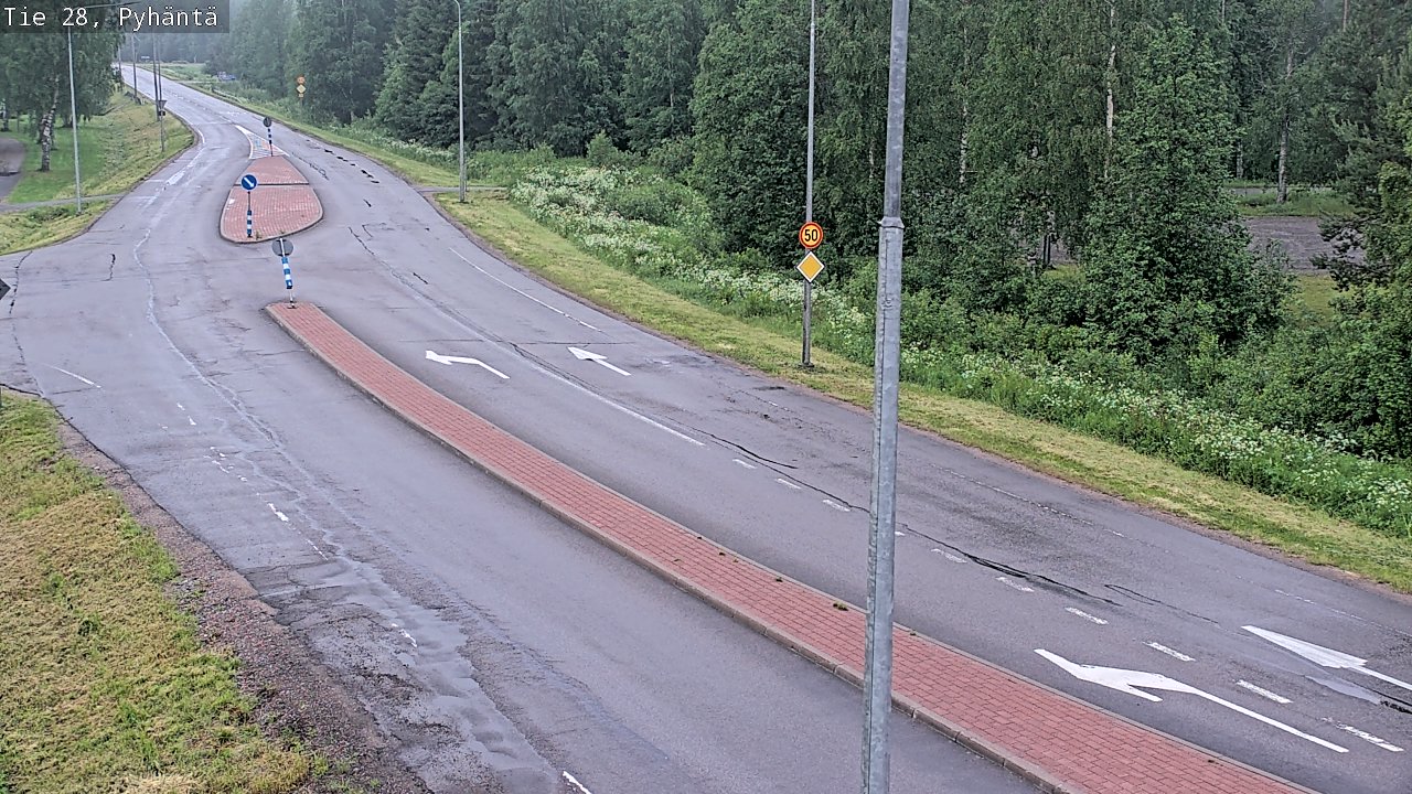 Kelikamerat Kuva Tie 28 Pyhäntä, Pyhäntä, Pohjois-Pohjanmaa
