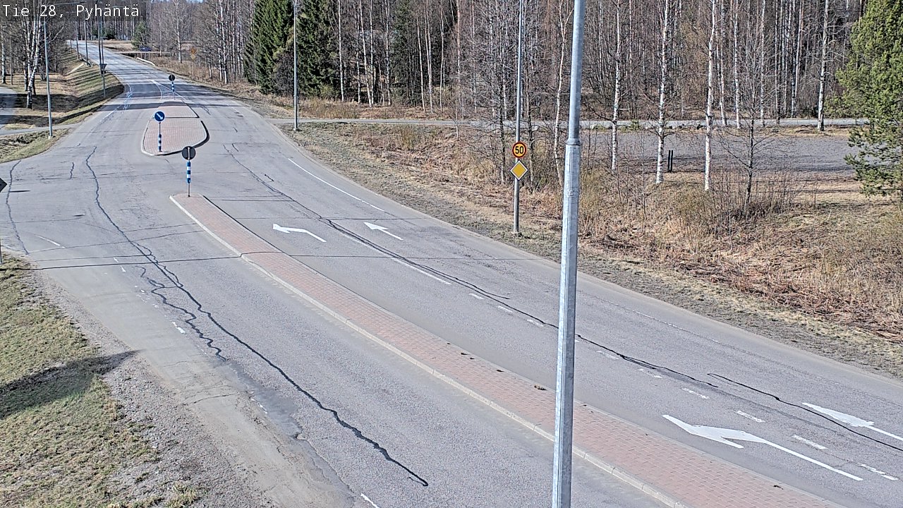 Kelikamerat Kuva Tie 28 Pyhäntä, Pyhäntä, Pohjois-Pohjanmaa