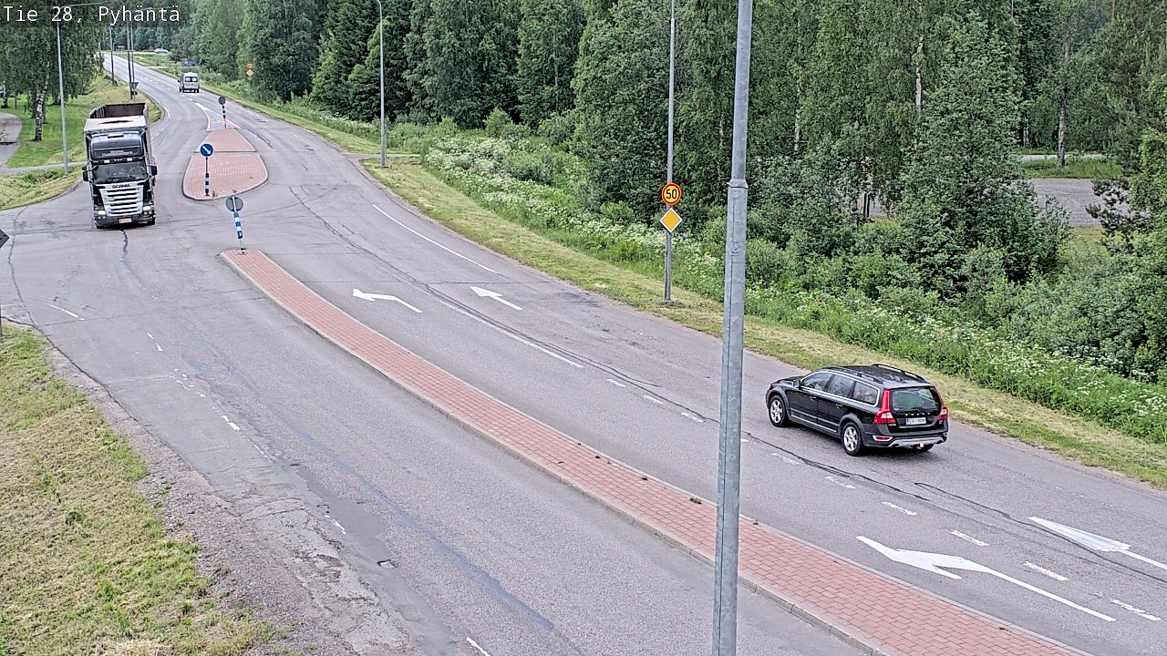 Kelikamerat Kuva Tie 28 Pyhäntä, Pyhäntä, Pohjois-Pohjanmaa