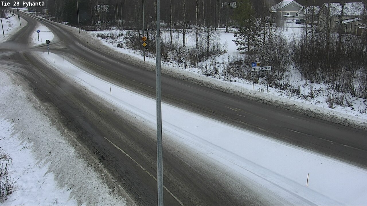 Weather Camera Image Väg 28 Pyhäntä, Pyhäntä, Pohjois-Pohjanmaa