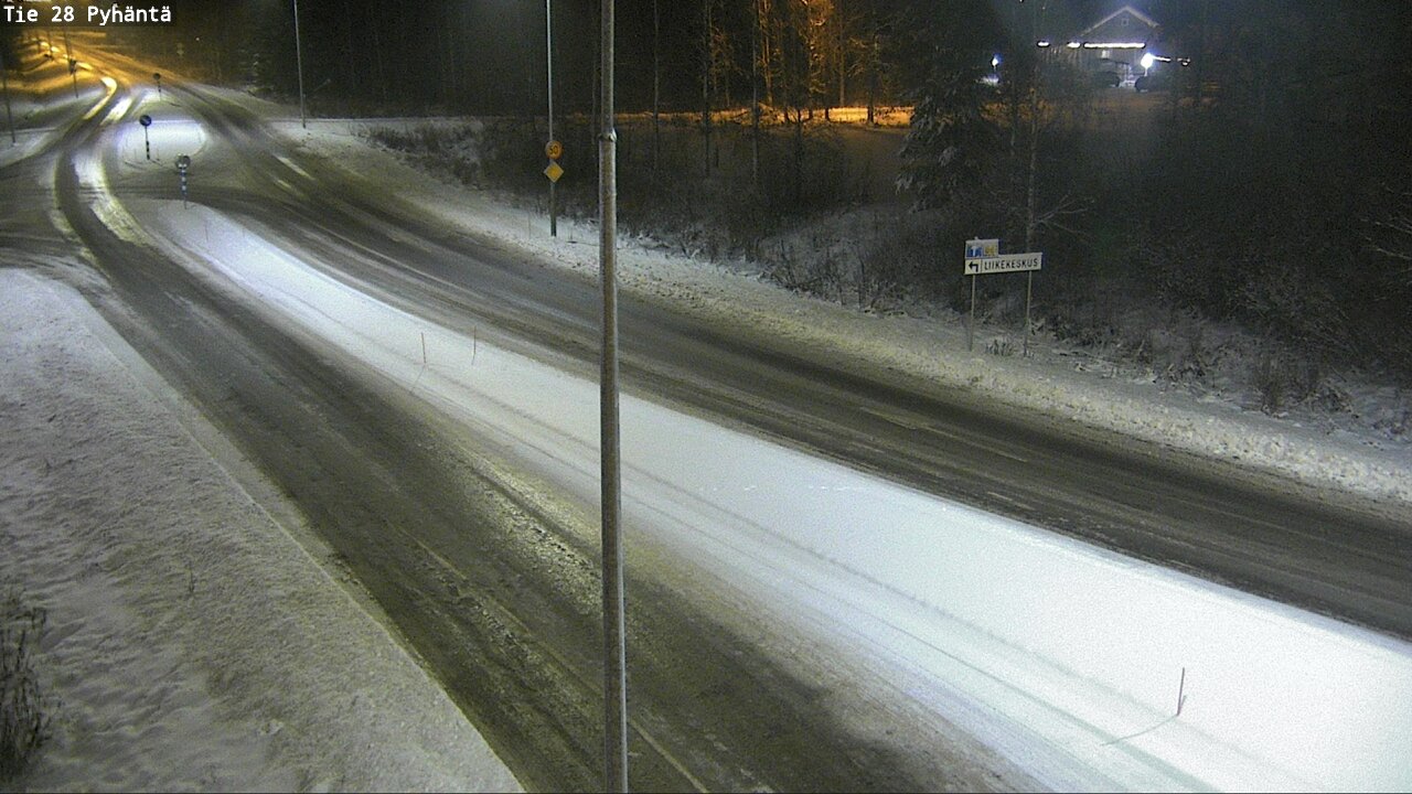 Weather Camera Image Road 28 Pyhäntä, Pyhäntä, Pohjois-Pohjanmaa