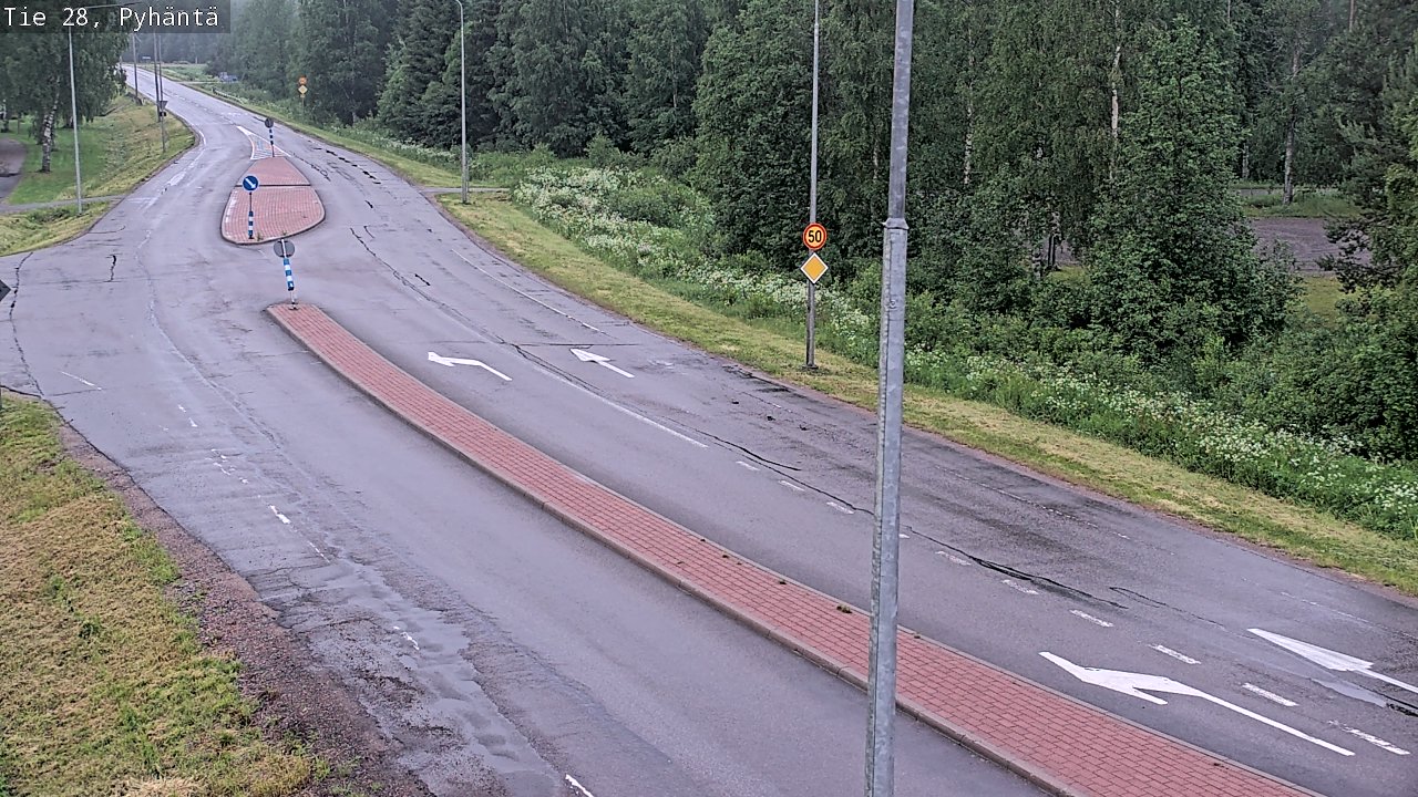 Kelikamerat Kuva Tie 28 Pyhäntä, Pyhäntä, Pohjois-Pohjanmaa