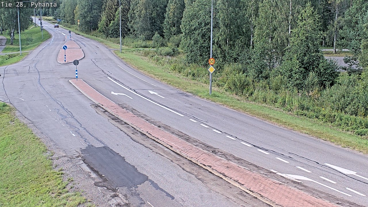 Kelikamerat Kuva Tie 28 Pyhäntä, Pyhäntä, Pohjois-Pohjanmaa