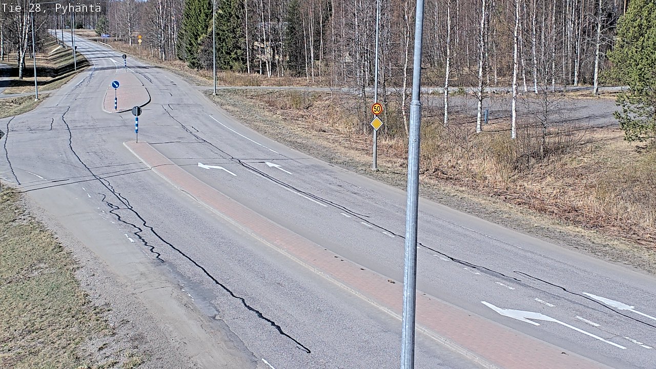 Kelikamerat Kuva Tie 28 Pyhäntä, Pyhäntä, Pohjois-Pohjanmaa