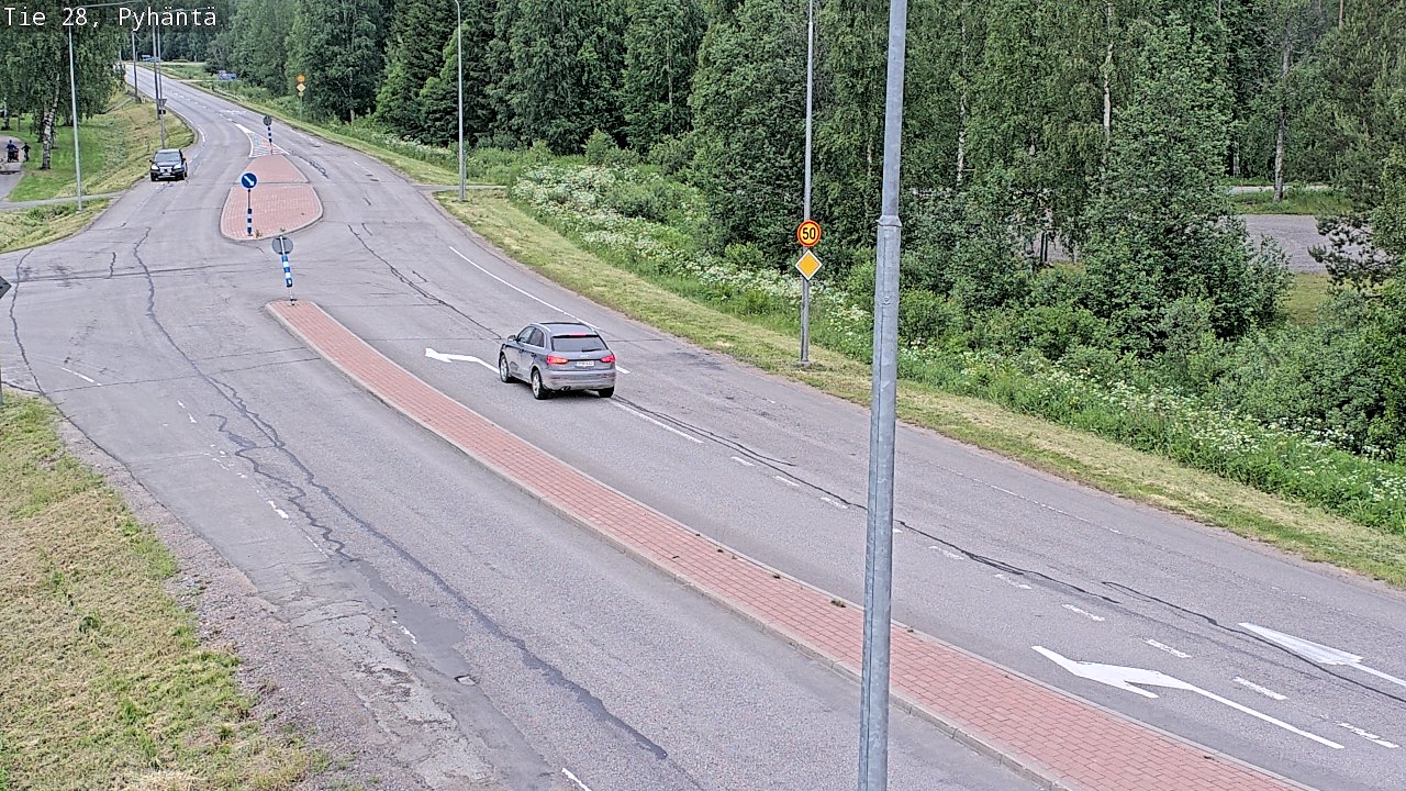 Kelikamerat Kuva Tie 28 Pyhäntä, Pyhäntä, Pohjois-Pohjanmaa