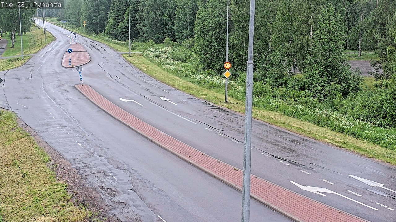 Kelikamerat Kuva Tie 28 Pyhäntä, Pyhäntä, Pohjois-Pohjanmaa