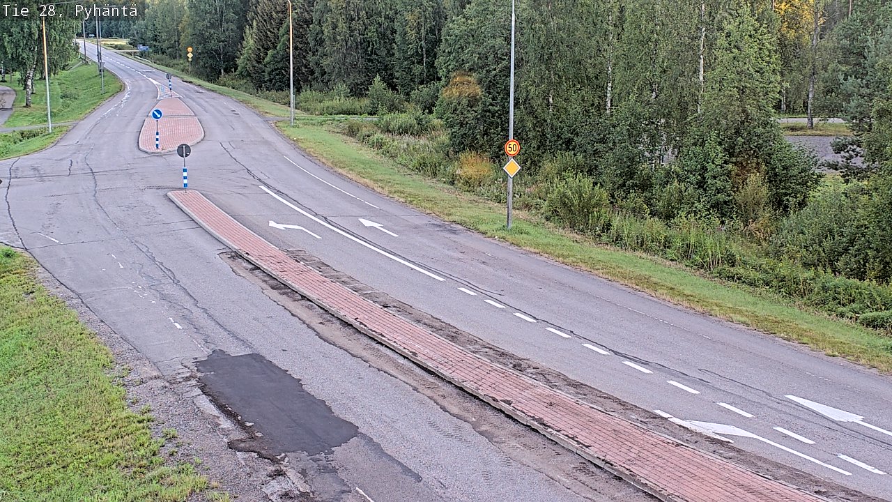 Kelikamerat Kuva Tie 28 Pyhäntä, Pyhäntä, Pohjois-Pohjanmaa