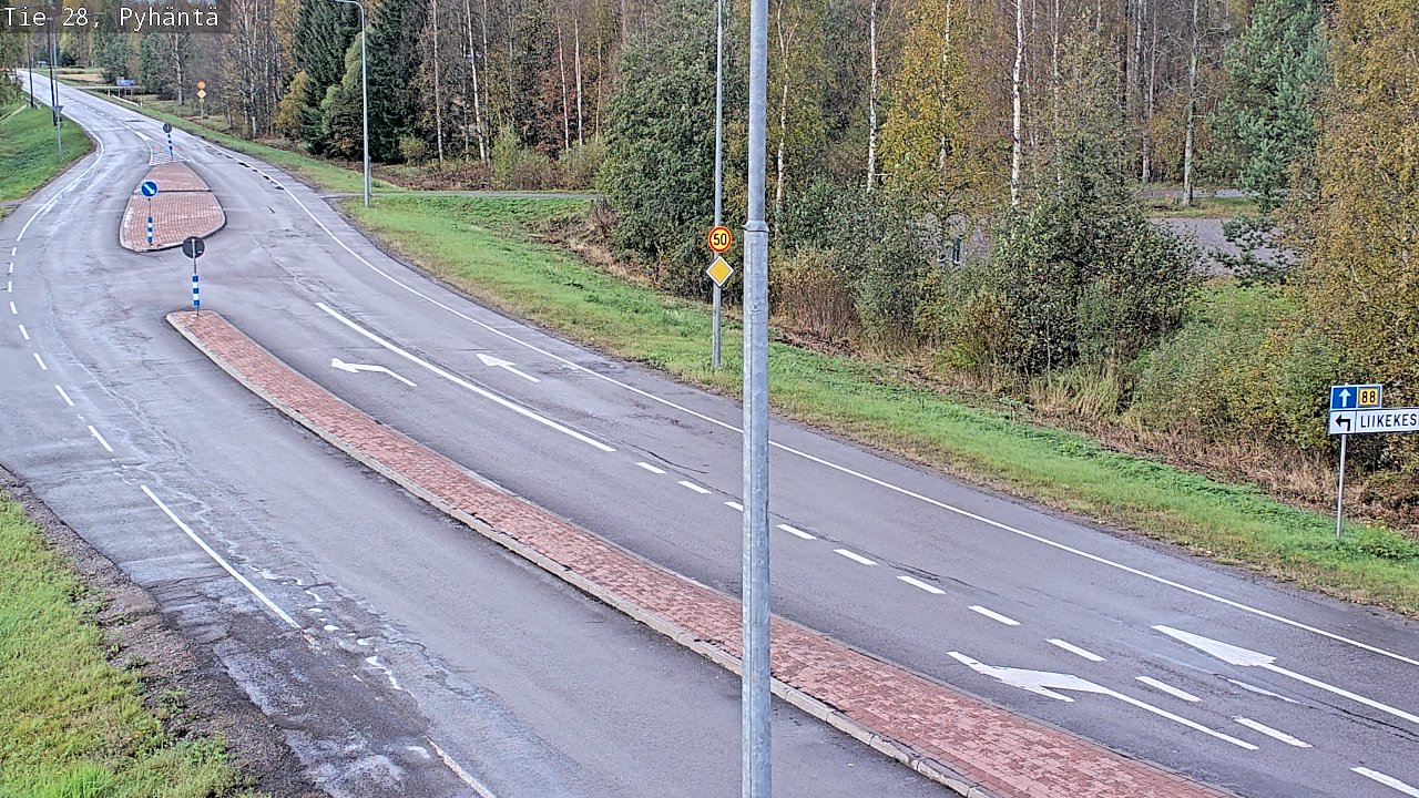 Kelikamerat Kuva Tie 28 Pyhäntä, Pyhäntä, Pohjois-Pohjanmaa