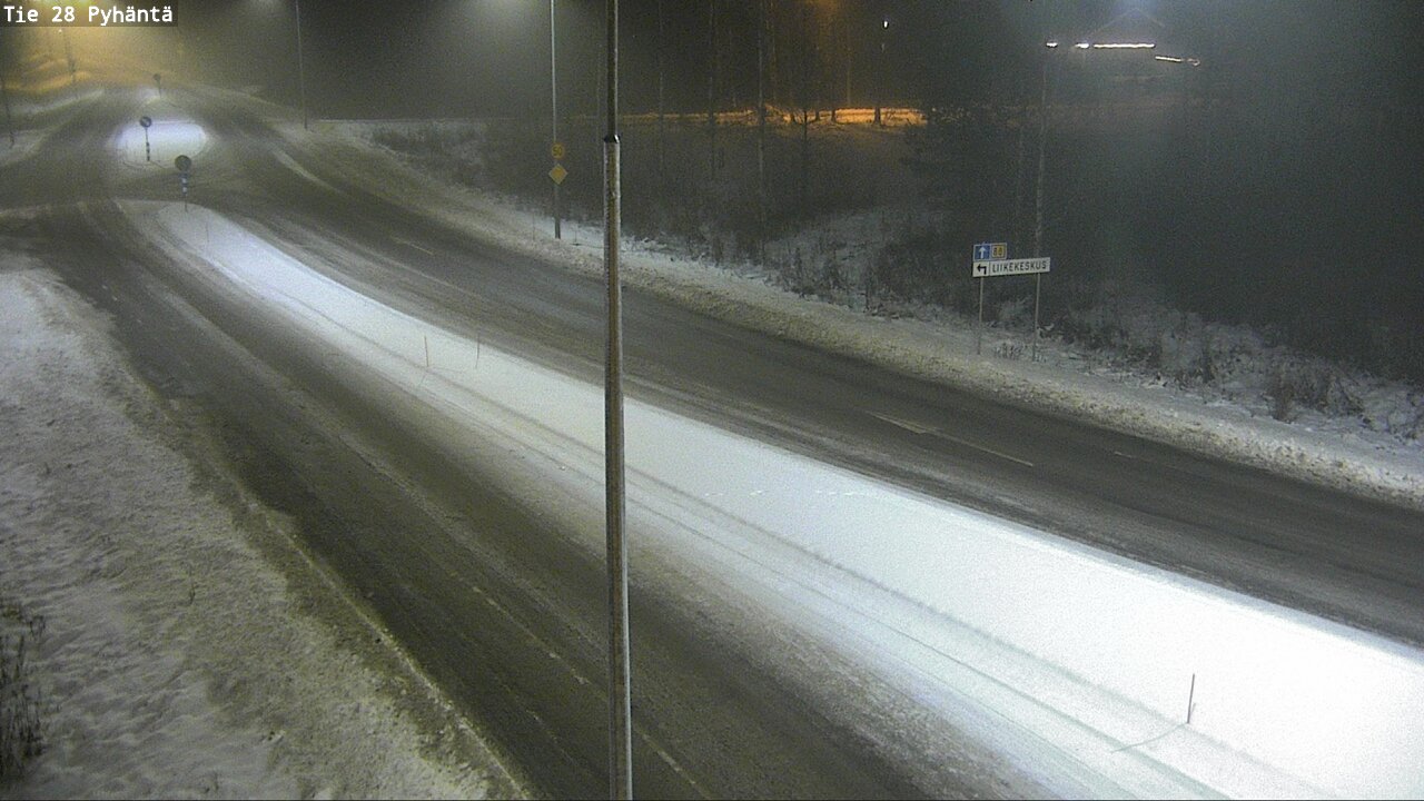 Weather Camera Image Road 28 Pyhäntä, Pyhäntä, Pohjois-Pohjanmaa