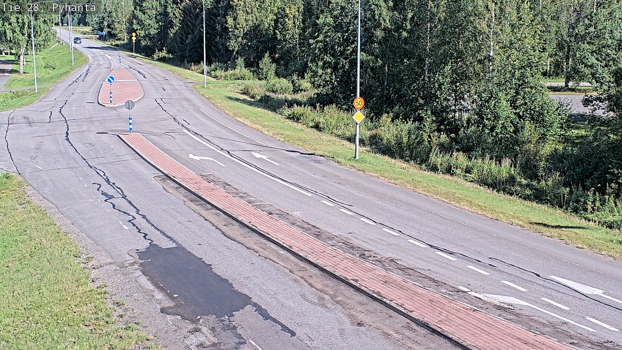 Kelikamerat Kuva Tie 28 Pyhäntä, Pyhäntä, Pohjois-Pohjanmaa