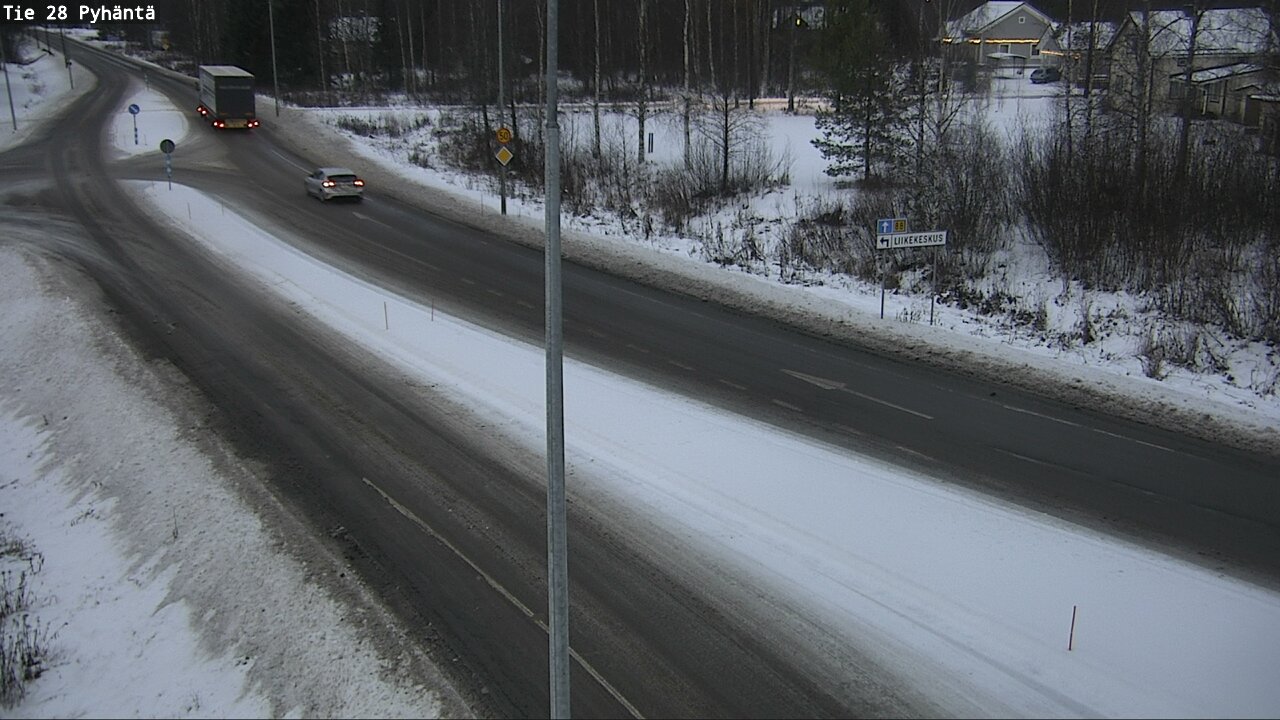 Weather Camera Image Väg 28 Pyhäntä, Pyhäntä, Pohjois-Pohjanmaa