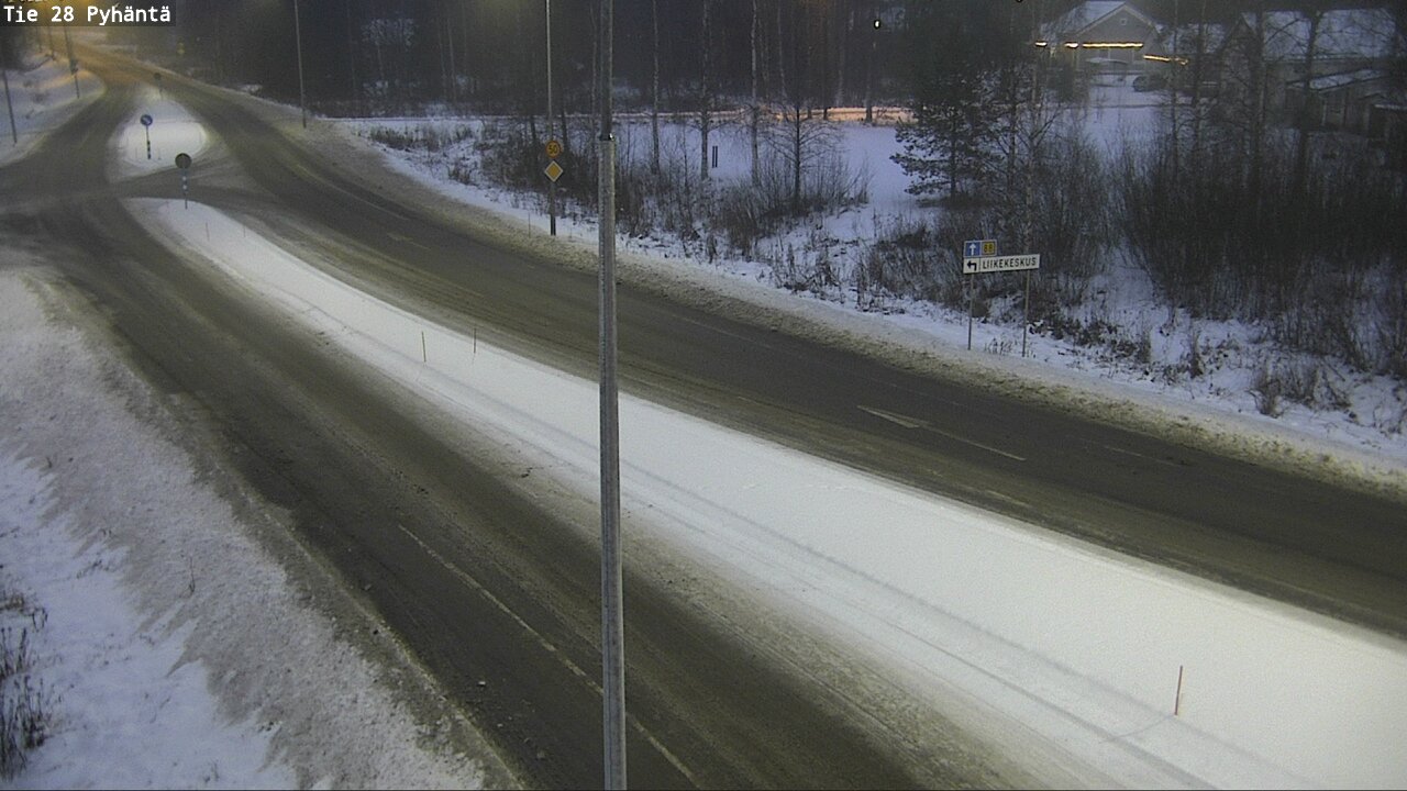 Weather Camera Image Road 28 Pyhäntä, Pyhäntä, Pohjois-Pohjanmaa