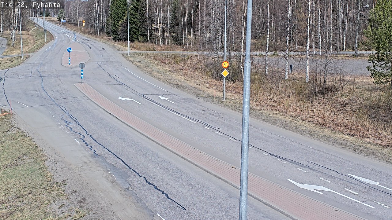 Kelikamerat Kuva Tie 28 Pyhäntä, Pyhäntä, Pohjois-Pohjanmaa