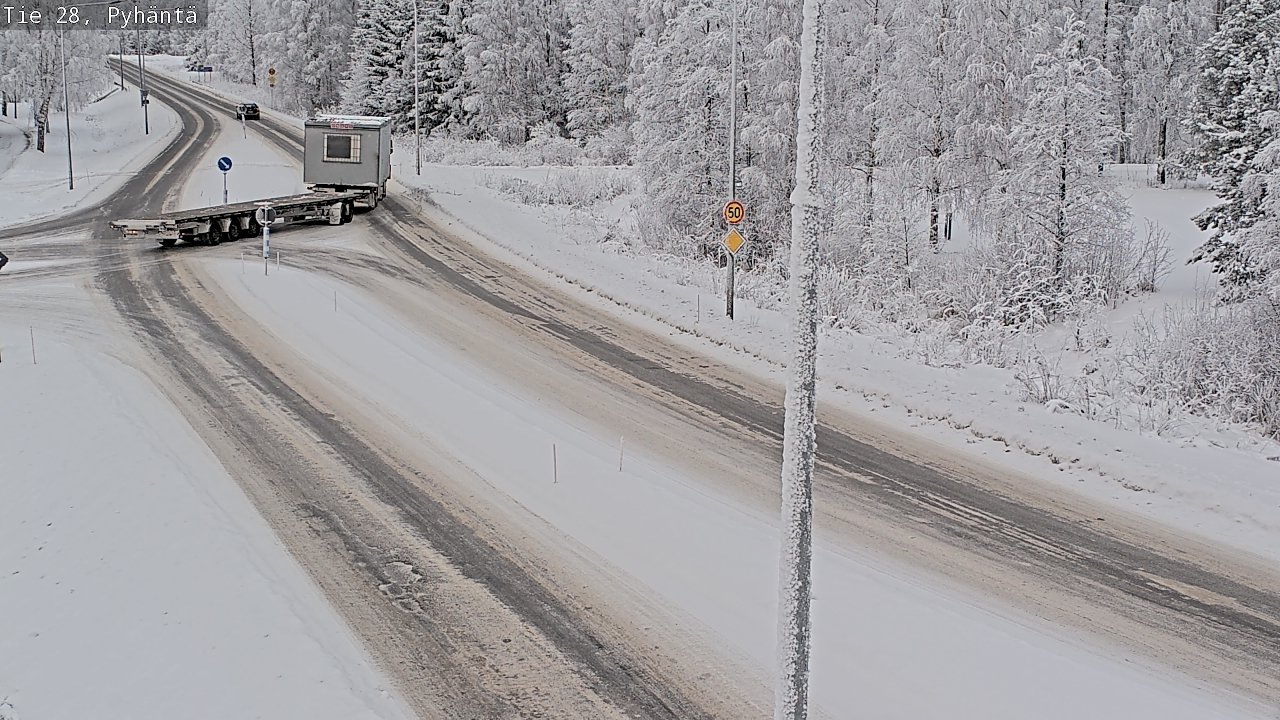 Kelikamerat Kuva Tie 28 Pyhäntä, Pyhäntä, Pohjois-Pohjanmaa